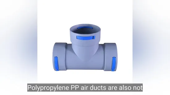 PP-Rohrverschraubung, Kanal, 3-Wege-Anschluss, Kreuzgelenk-T-Stück für HVAC-System